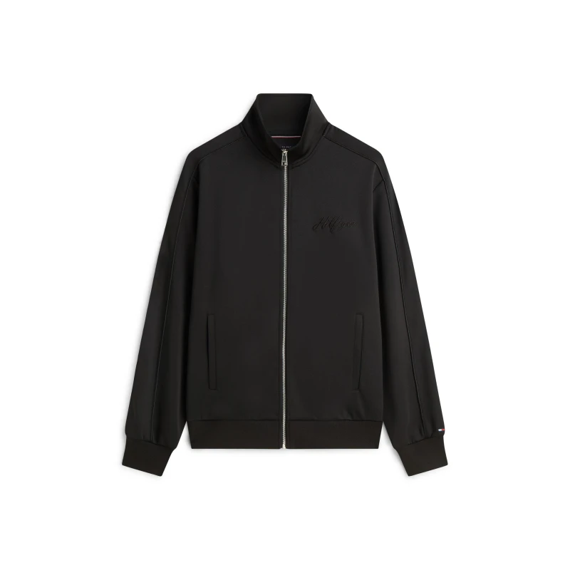 Image of Tommy Hilfiger Mens Modern Ath Full Zip Fleece Black male M