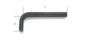 Image of Beta Tools 96 N 0.9mm Offset Hexagon Key Wrench Burnished 000960409