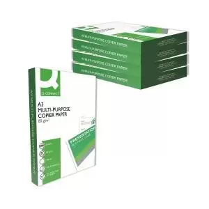 Image of Q-Connect Copier Paper A3 80gsm White Pack of 2500 KF01089B KF01089B