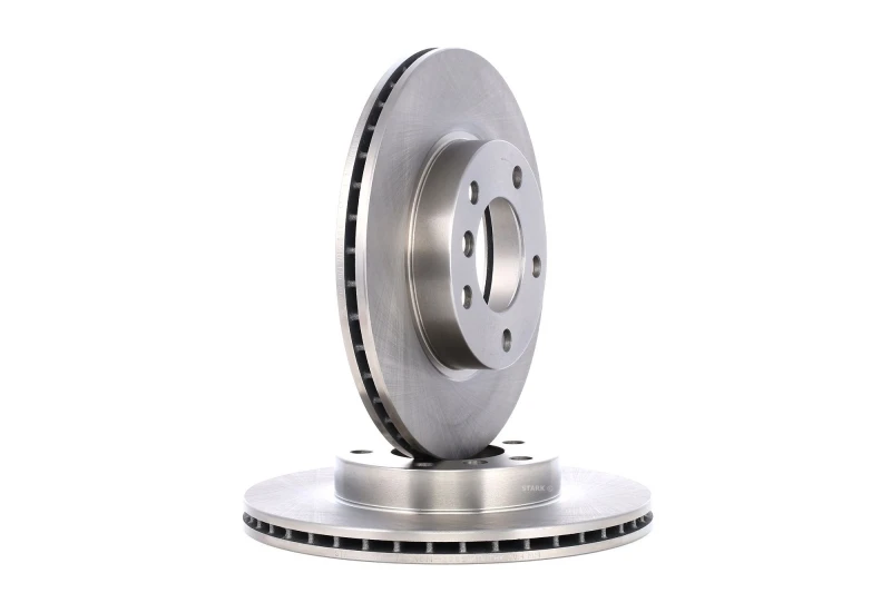 Image of STARK SKBM-2009 Brake disc Front Axle, Vented, Cast Iron, Uncoated, Untreated, without bolts/screws Cast Iron Brake Disc (82)