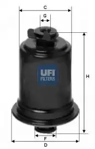 Image of UFI 31.648.00 Fuel Filter Petrol