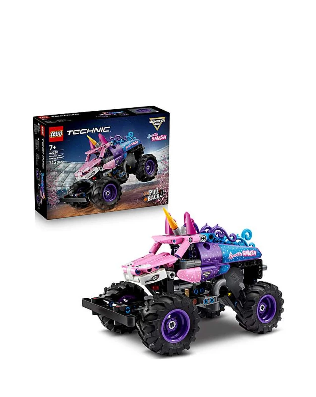 Image of LEGO Technic Monster Jam Sparkle Smash Pull-Back Toy 42220