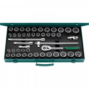 Image of Stahlwille 45 Piece 1/2" Drive Socket Set Metric and Imperial 1/2"