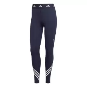 image of adidas Techfit 3-Stripes Tights Womens - Legend Ink / Legend Ink