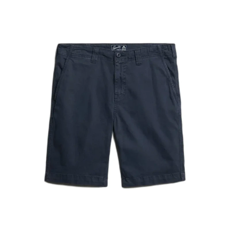Image of Superdry Chino shorts Superdry Utility Bleu Male 30