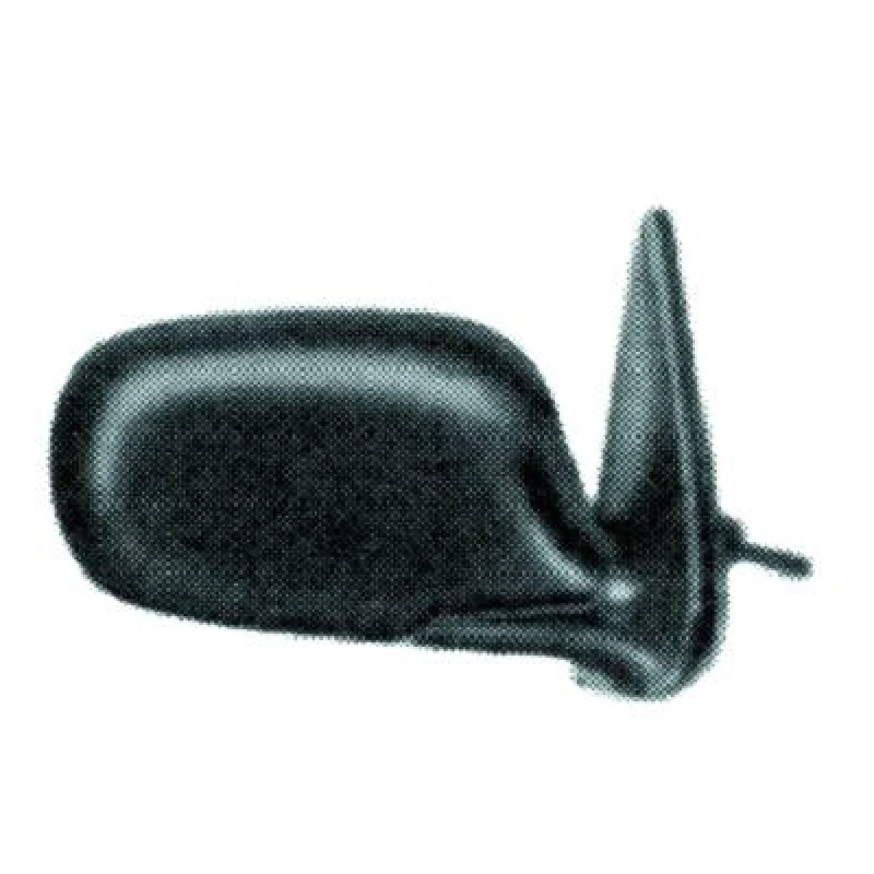 Image of DIEDERICHS 6022024 Wing mirror Right, black, Convex, Grained Outside Mirror (50)