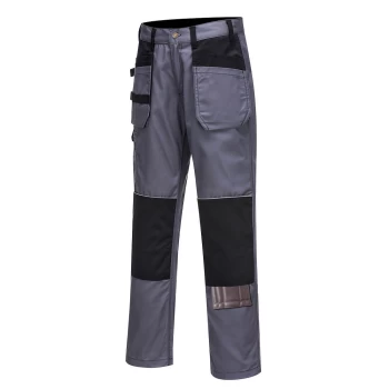 Image of Portwest C720 Tradesman Holster Trousers Grey / Black 40" 31"