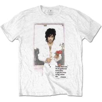 Image of Prince - Beautiful Photo Unisex Large T-Shirt - White