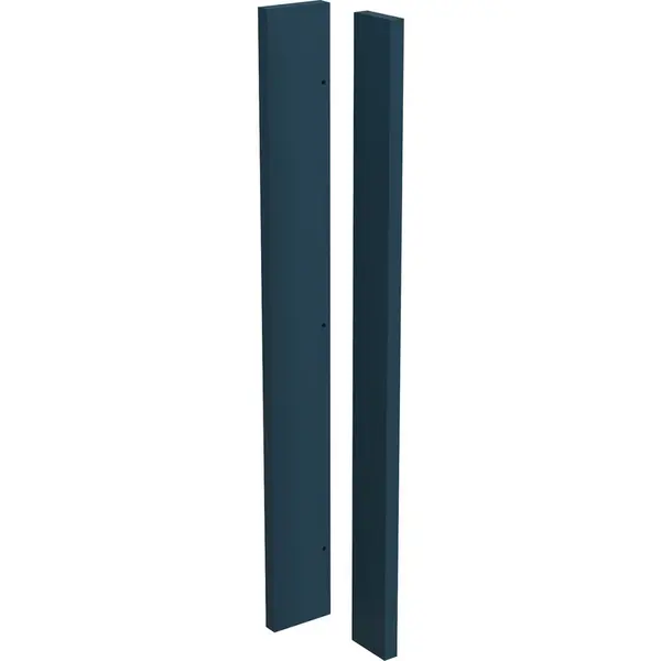 Image of Kitchen Kit Flatpack Slab Kitchen Cabinet Corner Post Ultra Matt 720mm in Indigo Blue MFC