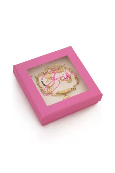 Image of Gold 'Radiance' Bracelet and Earrings Set