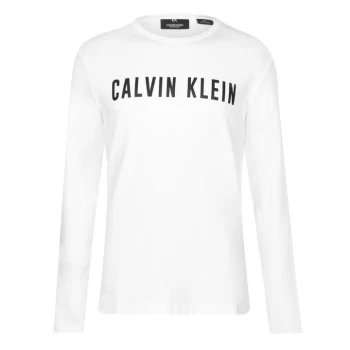 Image of Calvin Klein Performance Long Sleeve T Shirt - White