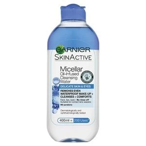 image of Garnier Micellar Water Delicate Skin and Eyes 400ml