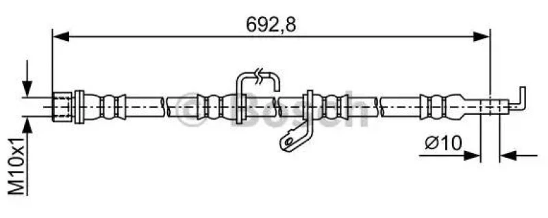 Image of Bosch 1 987 481 921 Brake Hose Brake Hose (83)