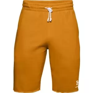 image of Under Armour Armour Sportstyle Terry Shorts Mens - Yellow