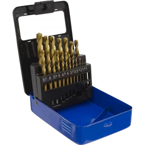 image of Sealey 19 Piece HSS Titanium Drill Bit Set