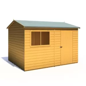 image of Shire Lewis 10 x 8ft Style C Reverse Apex Shed - Garden & Outdoor