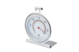 image of Deluxe Large Stainless Steel Fridge Thermometer 10cm, Carded