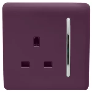 Image of Trendi Switch 1 Gang 13Amp Switched Socket in Plum
