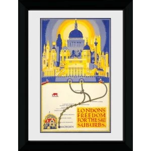 image of Transport For London Londons Freedom 50 x 70 Framed Collector Print