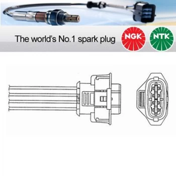 Image of 1x NGK NTK Oxygen O2 Lambda Sensor OZA659-EE51 OZA659EE51 (1995)