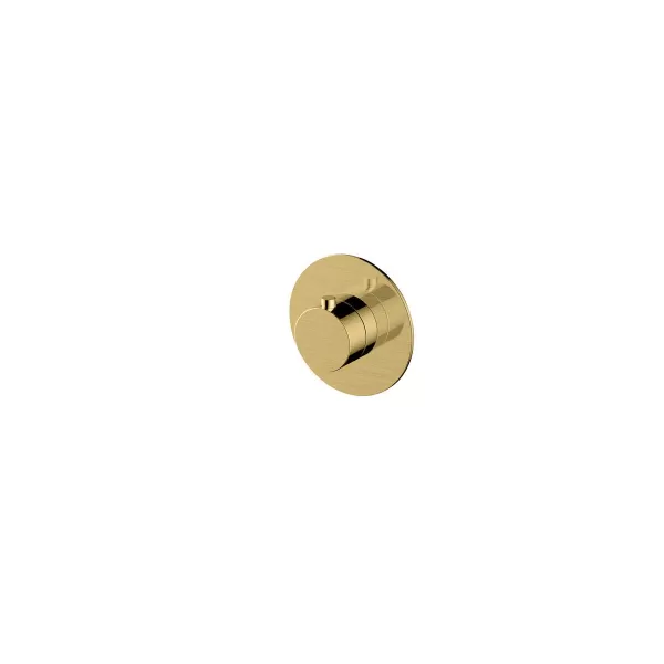 image of RAK Petit Round Concealed Thermostatic Valve - Brushed Gold