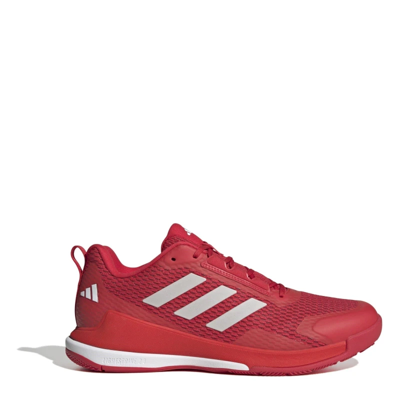 Image of adidas Novaflight 2 Indoor Shoes Red/Silver male 8.5 (42.7)