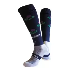 Image of Wacky Sox Scotland Football/Rugby Socks Jnr - Blue
