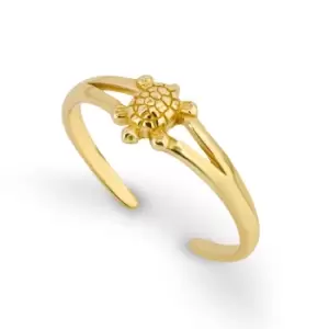 Image of JG Signature Gold Plated Turtle Toe Ring