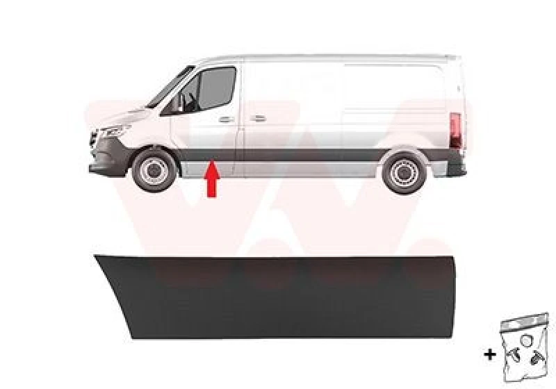 Image of VAN WEZEL Door moulding trim VAN WEZEL 2973403