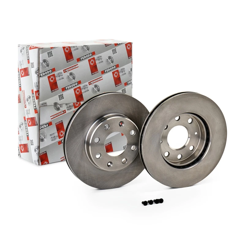 Image of FERODO DDF1279 Brake disc Vented, Oiled, with bolts/screws Brake Disc (82)