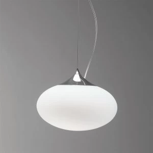 Image of 1 Light Globe Ceiling Pendant Polished Chrome, E27