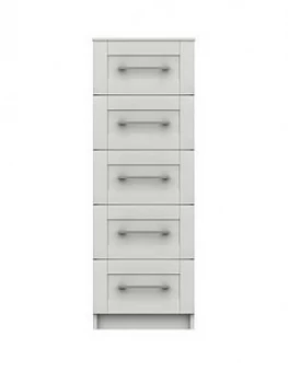 Image of Regal Ready Assembled 5 Drawer Tall Boy