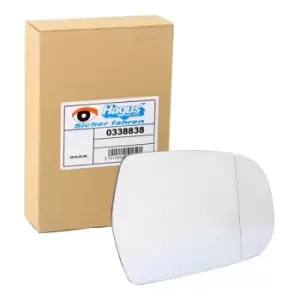 Image of VAN WEZEL Wing Mirror Glass AUDI 0338838 8K0857536D,8K0857536F,8K0857536G