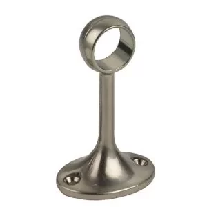 Image of Colorail Nickel Effect Die-Cast Metal Rail Centre Bracket (L)78mm (Dia)19mm