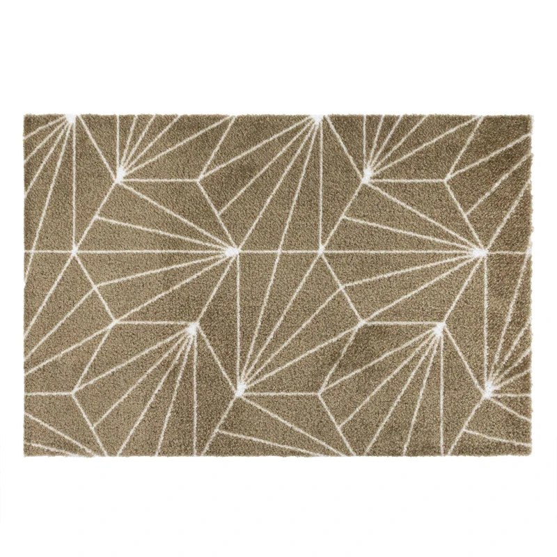 Image of Jvl Mega Doormat - 50X75Cm, Brown Geo