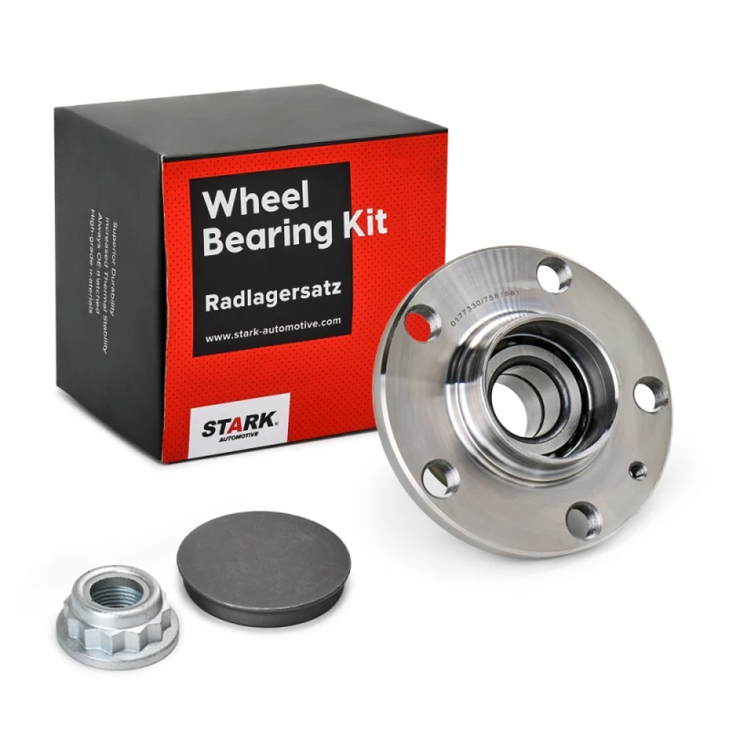 Image of STARK SKWB-0180025 Wheel bearing kit Rear Axle both sides, with integrated magnetic sensor ring Wheel Bearing Kit (654)