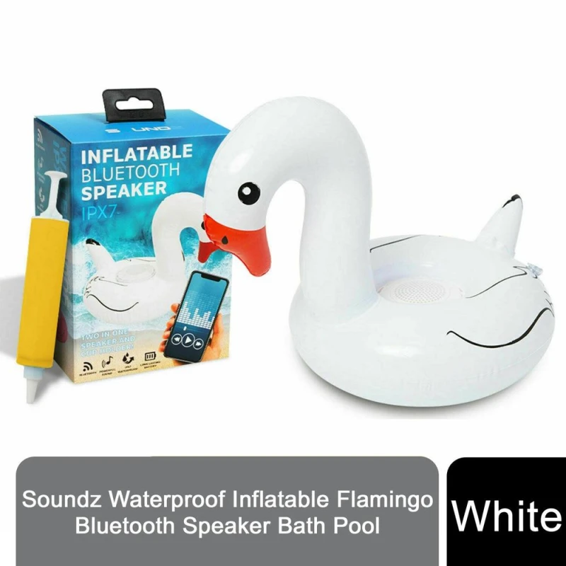 Image of Soundz Flamingo Bluetooth Speaker - White SZFBWSWH