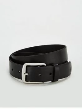Image of Polo Ralph Lauren Casual Leather Belt - Black, Size 32, Men