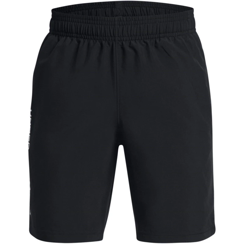 Image of Under Armour Armour UA Tech Woven Wordmark Shorts Boys' - Black 11 - 12 Years