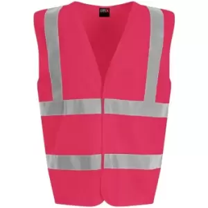 Image of PRO RTX High Visibility Unisex Waistcoat (3XL) (Pink) - Pink