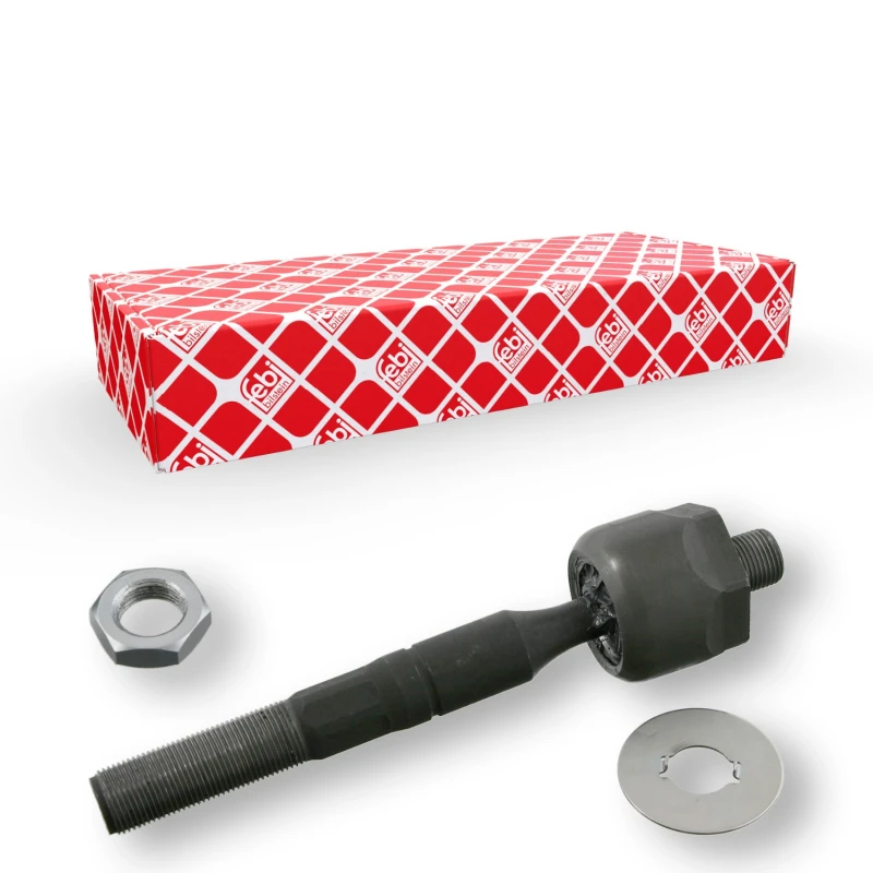 Image of FEBI BILSTEIN 28091 Inner Tie Rod OE Turbo NEW, Front axle both sides, with locking plate Inner Tie Rod (51)