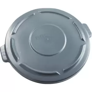 image of Rubbermaid BRUTE cover with snap lock, for 75 l container, grey