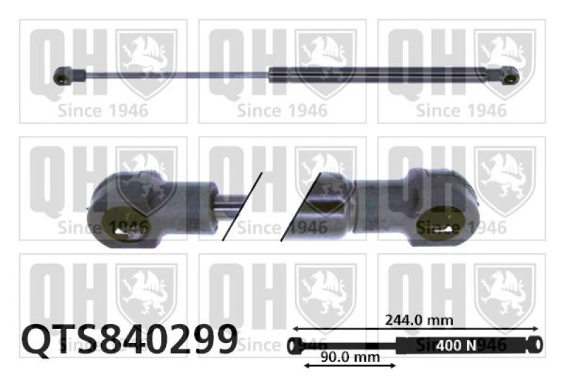 Image of QUINTON HAZELL Bonnet strut QUINTON HAZELL QTS840299