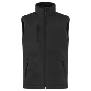 Image of Clique Mens Softshell Padded Gilet (3XL) (Black)