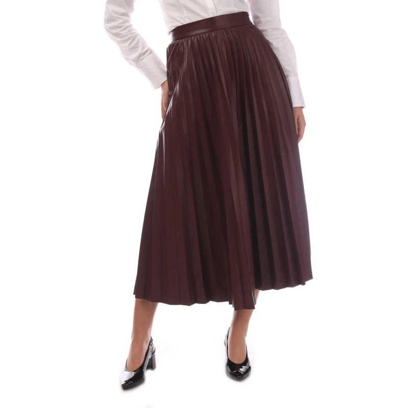 Image of Boss Womens Veplika Jersey Skirt Open Red female 6 (XS)
