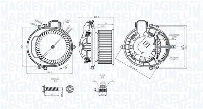 Image of MAGNETI MARELLI Blower motor MAGNETI MARELLI 069412722010