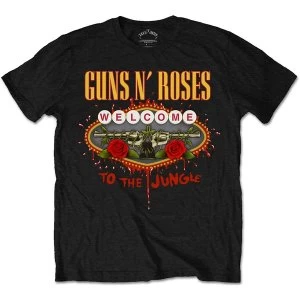 image of Guns N' Roses - Welcome to the Jungle Unisex Small T-Shirt - Black