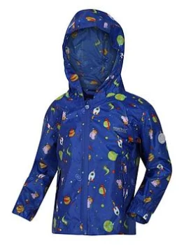 image of Regatta Kids Peppa Pig Pack-it III Waterproof Jacket - Blue Size 3-4 Years, Women