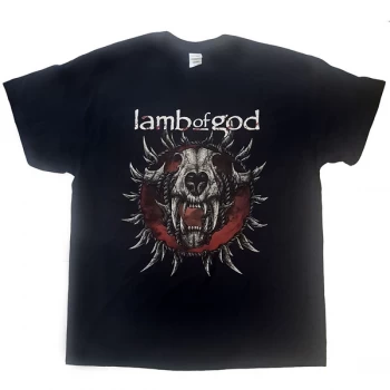 Image of Lamb Of God - Radial Unisex Large T-Shirt - Black