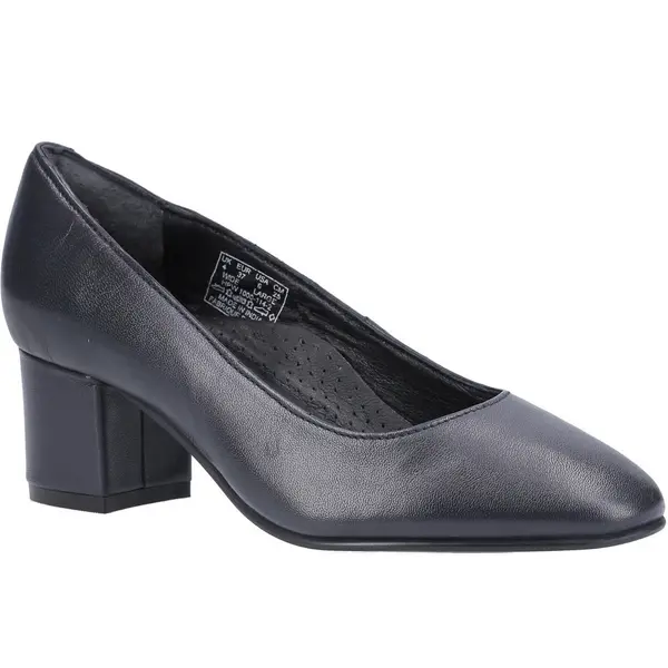 Image of Hush Puppies Womens Anna Leather Slip On Court Shoes - UK 9